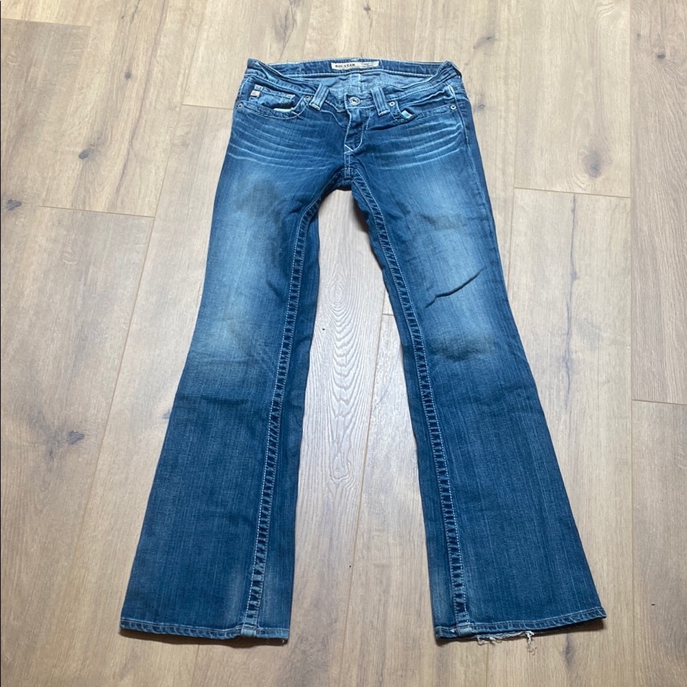 Big Star Blue Flare Wide Leg Jeans